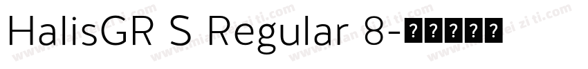 HalisGR S Regular 8字体转换